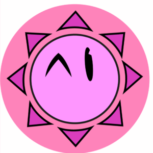 Sticker Soleil Rose